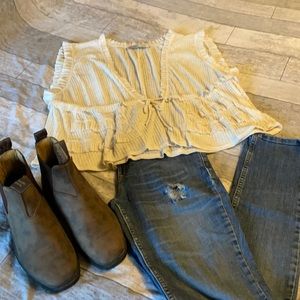 NWOT, cream tank top from Free People